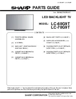 Предварительный просмотр 92 страницы Sharp LC-60G9T Service Manual