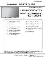 Preview for 53 page of Sharp LC-60H20T Service Manual