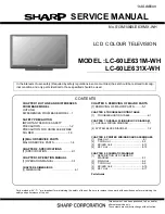 Sharp LC-60LE631M-WH Service Manual предпросмотр