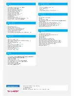 Preview for 2 page of Sharp LC-60LE651K Specification