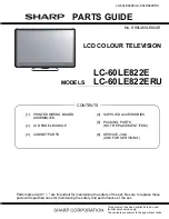 Предварительный просмотр 63 страницы Sharp LC-60LE822E Service Manual