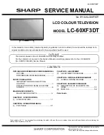 Sharp LC-60XF3DT Service Manual preview