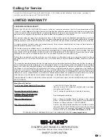 Preview for 54 page of Sharp LC-62C42U Operation Manual