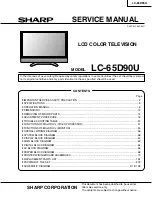 Sharp LC-65D90U Service Manual preview