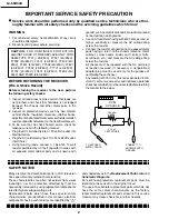 Предварительный просмотр 2 страницы Sharp LC-65D90U Service Manual