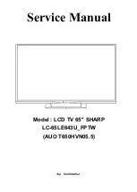 Sharp LC-65LE643U Service Manual предпросмотр