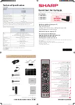 Preview for 1 page of Sharp LC-65UI7252K Quick Setup Manual