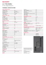 Preview for 2 page of Sharp LC-70C6500U Specifications