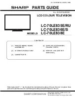 Preview for 73 page of Sharp LC-70LE835E/RU Service Manual