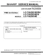 Preview for 81 page of Sharp LC-70LE835E/RU Service Manual