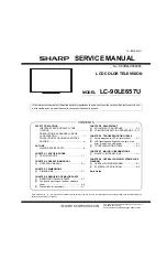 Preview for 1 page of Sharp LC-90LE657U Service Manual