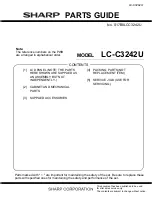 Preview for 7 page of Sharp LC-C3242U Service Manual