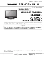 Preview for 15 page of Sharp LC-C3742U Service Manual