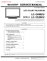 Preview for 1 page of Sharp LC-C4662U Service Manual