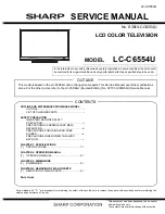 Sharp LC-C6554U Service Manual preview