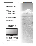 Sharp LC- Operation Manual preview