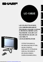 Sharp LC13-B2E Operation Manual предпросмотр