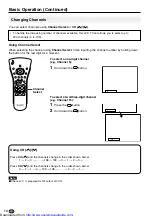 Предварительный просмотр 16 страницы Sharp LC13-B2E Operation Manual