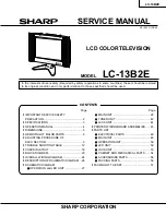 Sharp LC13-B2E Service Manual предпросмотр