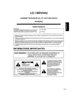 Предварительный просмотр 41 страницы Sharp LC19DV24U - 19" LCD TV User Manual