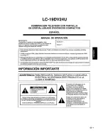 Предварительный просмотр 79 страницы Sharp LC19DV24U - 19" LCD TV User Manual