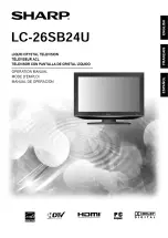 Sharp LC26SB24U - 26" LCD TV Operation Manual preview