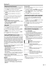 Предварительный просмотр 16 страницы Sharp LC26SB24U - 26" LCD TV Operation Manual