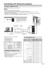 Предварительный просмотр 24 страницы Sharp LC26SB24U - 26" LCD TV Operation Manual