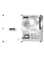 Sharp LC32DA5U - LC - 32" LCD TV Operation Manual предпросмотр