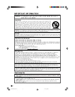 Предварительный просмотр 3 страницы Sharp LC32DA5U - LC - 32" LCD TV Operation Manual