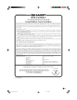 Предварительный просмотр 54 страницы Sharp LC32DA5U - LC - 32" LCD TV Operation Manual