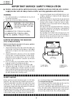 Предварительный просмотр 2 страницы Sharp LC32DA5U - LC - 32" LCD TV Service Manual