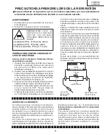 Предварительный просмотр 3 страницы Sharp LC32DA5U - LC - 32" LCD TV Service Manual