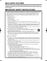 Предварительный просмотр 3 страницы Sharp LC32LE700UN - 31.5" LCD TV User Manual