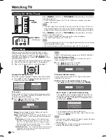 Предварительный просмотр 14 страницы Sharp LC32LE700UN - 31.5" LCD TV User Manual