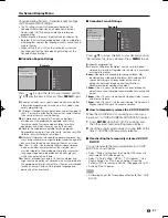 Предварительный просмотр 27 страницы Sharp LC32LE700UN - 31.5" LCD TV User Manual