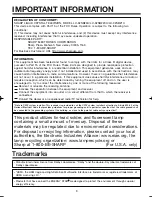 Предварительный просмотр 3 страницы Sharp LC32SB21U - 31.5" LCD TV Operation Manual