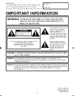 Preview for 2 page of Sharp LC32SB27U - LC - 32" LCD TV Operation Manual