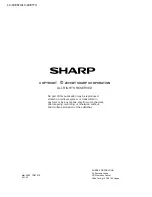 Предварительный просмотр 112 страницы Sharp LC40E67U - LC - 40" LCD TV Service Manual