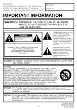 Preview for 2 page of Sharp LC46SB54U - LC - 46" LCD TV Operation Manual