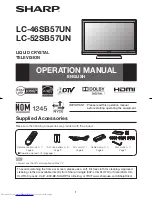 Sharp LC46SB57UN - 46" LCD TV Operation Manual preview