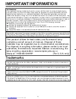 Preview for 3 page of Sharp LC46SB57UN - 46" LCD TV Operation Manual