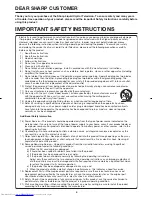 Preview for 4 page of Sharp LC46SB57UN - 46" LCD TV Operation Manual