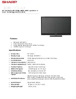 Предварительный просмотр 1 страницы Sharp LC60LE835UN Brochure