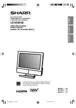 Предварительный просмотр 1 страницы Sharp LD-26SH3U Operation Manual