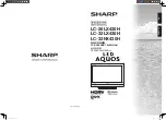 Предварительный просмотр 1 страницы Sharp LED AQUOS LC-26LX430H Operation Manual