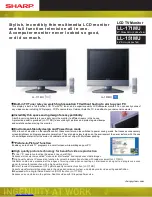 Sharp LL-171MU Specifications предпросмотр