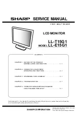 Предварительный просмотр 1 страницы Sharp LL-E15G1 Service Manual