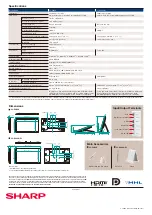 Preview for 4 page of Sharp LL-P202V Specifications