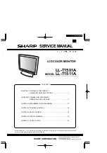 Sharp LL-T1501A Service Manual предпросмотр